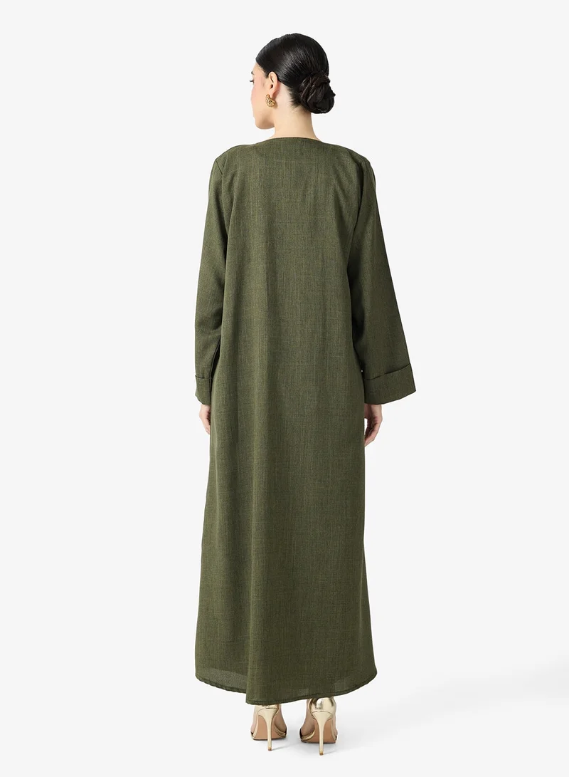 hayas closet  Open Abaya With Sheila for Women | Best Price UAE